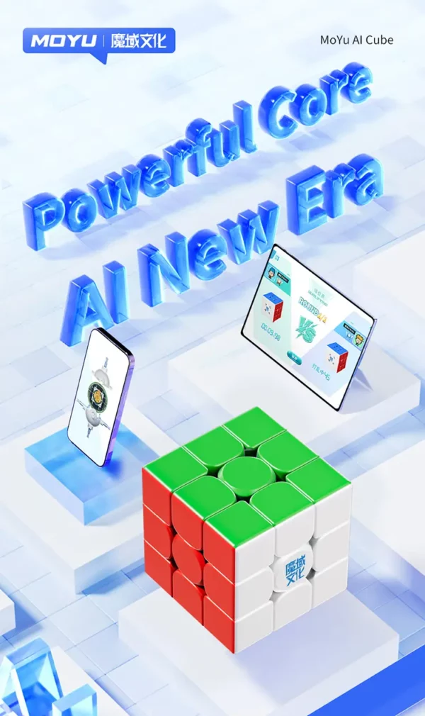 MoYu AI Smart Cube 3x3 – Cubo inteligente con conectividad Bluetooth y app