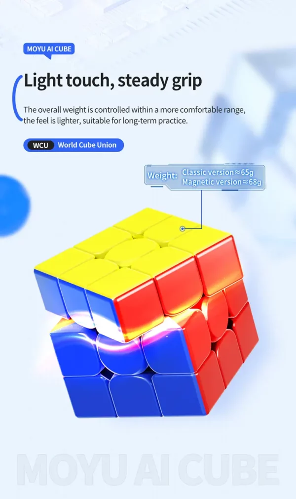 MoYu AI Smart Cube 3x3 – Cubo inteligente con conectividad Bluetooth y app