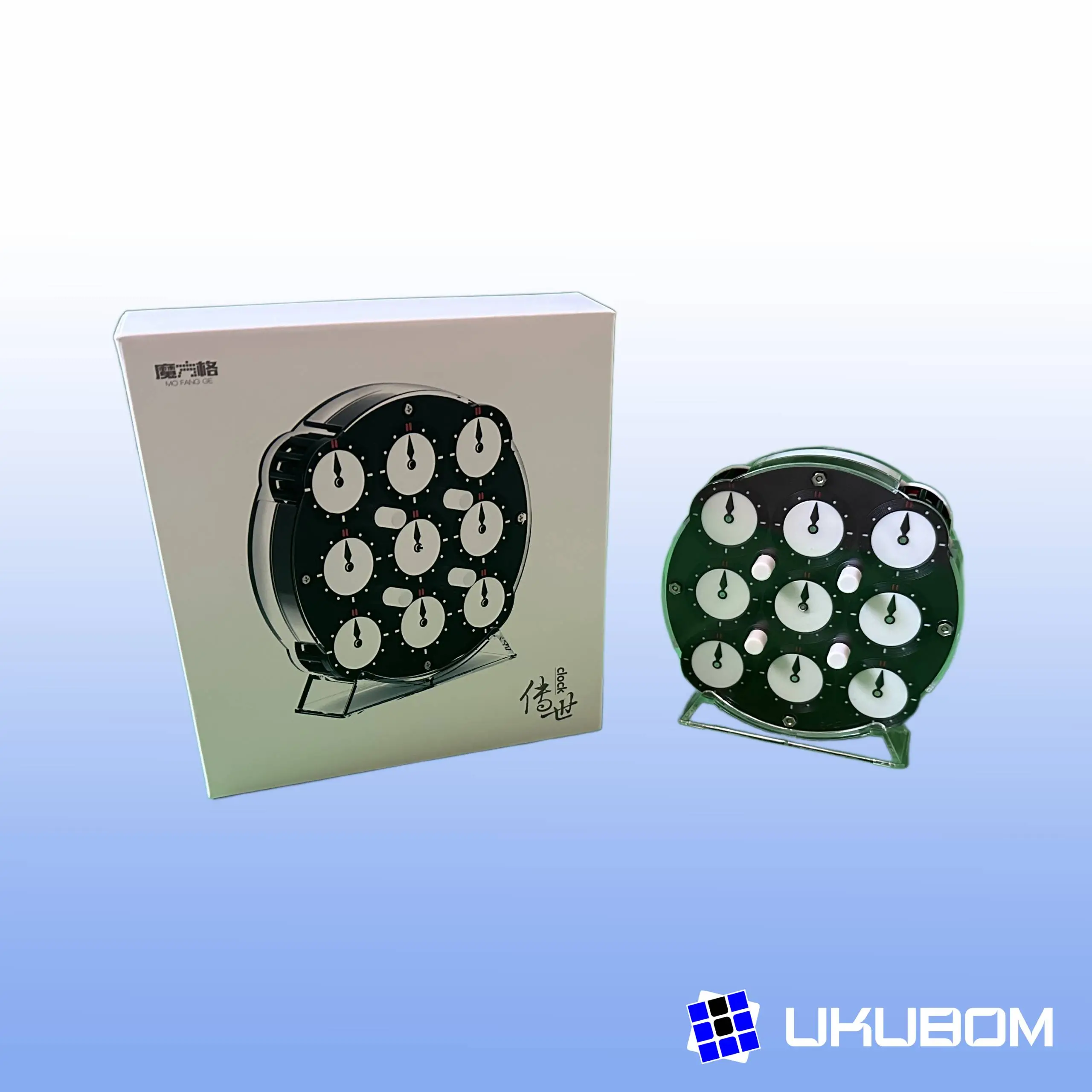 QiYi Magnetic Clock negro – Diseño moderno y preciso