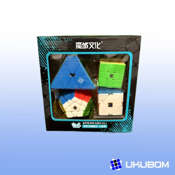 MFJS MeiLong Pack – Cubos no cúbicos stickerless como Skewb, Pyraminx, Megaminx y Square1