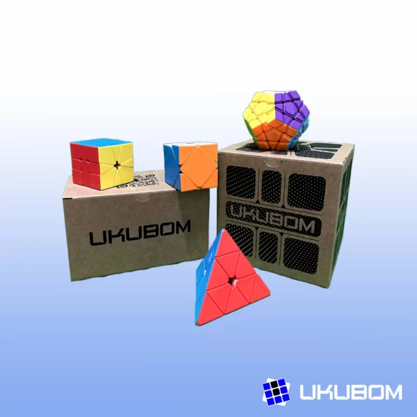 MFJS MeiLong Pack – Cubos no cúbicos stickerless como Skewb, Pyraminx, Megaminx y Square1
