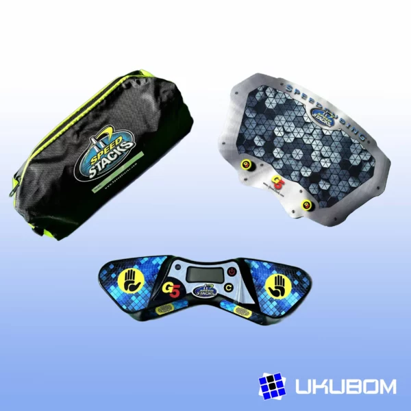 Pack SpeedStacks con Timer Gen5, alfombrilla Mat y bolsa oficial para cubos de Rubik