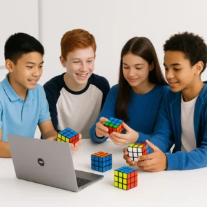 Clase grupal Ukademy – aprender cubo de Rubik con speedcubers profesionales