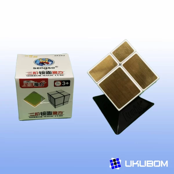 Cubo espejo 2x2 ShengShou dorado modificado